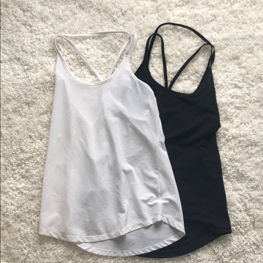 BUNDLE: White & Black Athletic Tanks